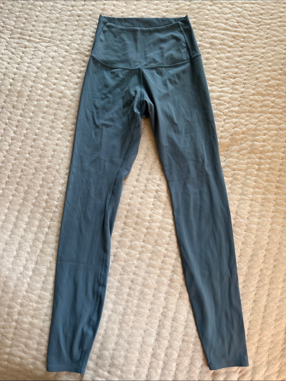 High-Waist Performance Leggings in Teal-Green